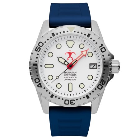 Hawaiian Lifeguard Association Dive Watch Quartz - one size - 42MMSS CASE/WHITE DIAL/BLUE STRAPHLA 5420