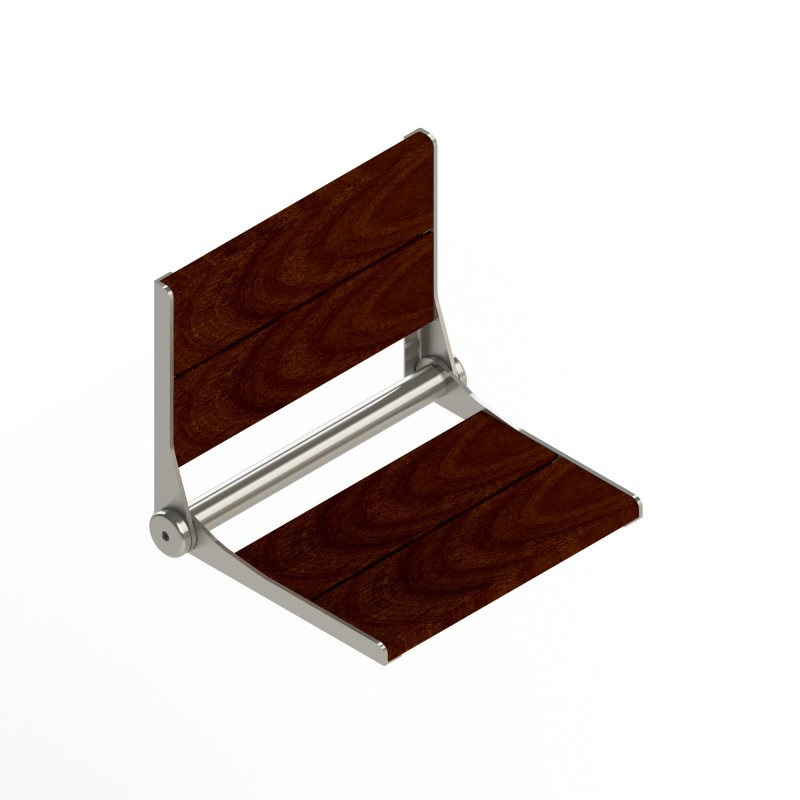 Serenaseat Fold-Away Brazilian Walnut Shower Seat