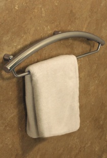 Invisia 16" Towel Bar with Integrated Support Rail - Bright Polished Chrome