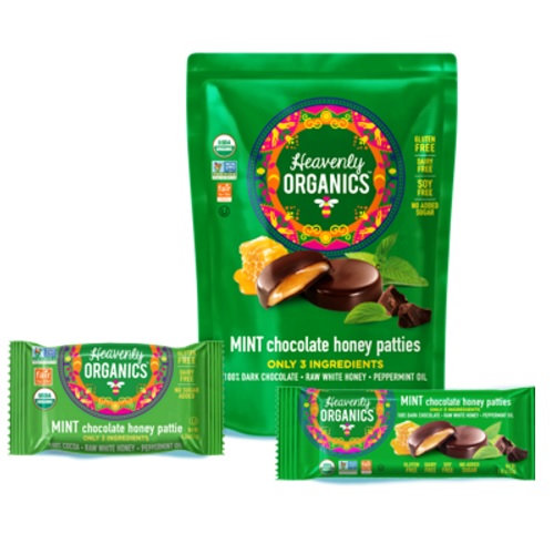 Heavenly Organics Mint Chocolate Honey Patties (6x4.66 OZ)