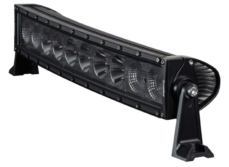 HEISE 22" SINGLE ROW CURVED 10 LED 100 WATT CREE LED LIGHT BAR WITH HARDWARE