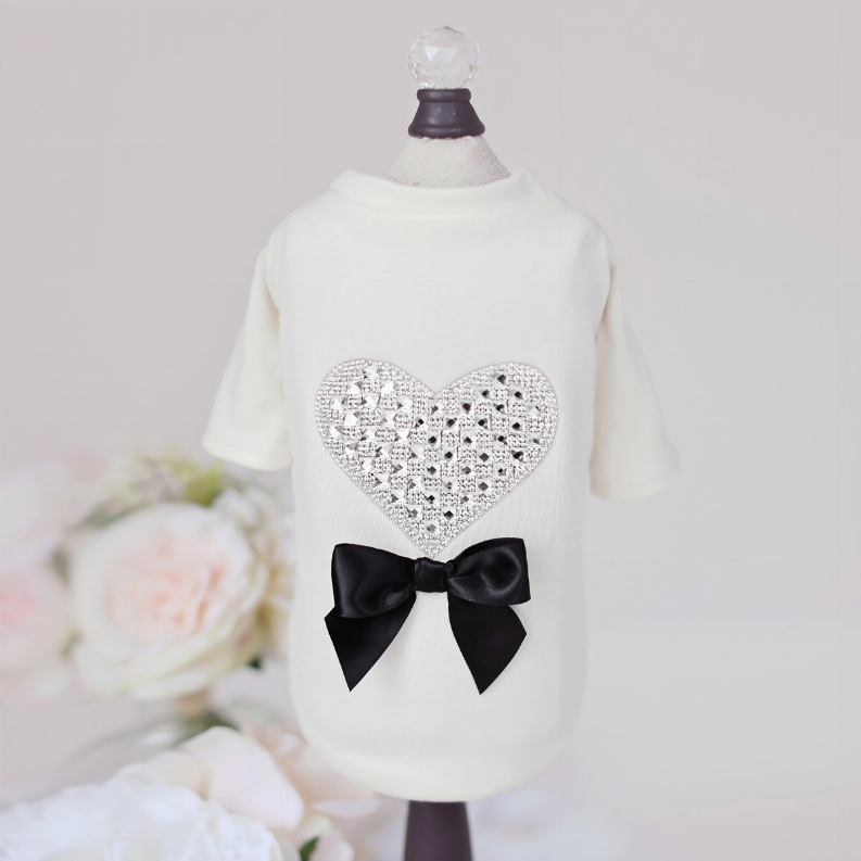 Oh My Heart Tee - Medium Ivory