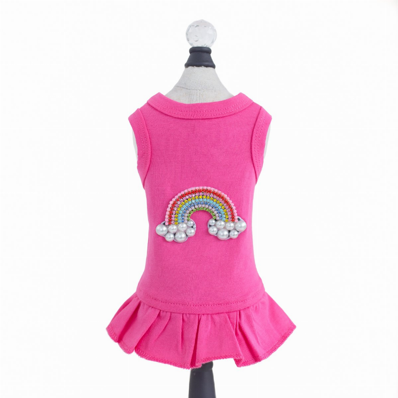 Rainbow Dress - XS Fuchsia