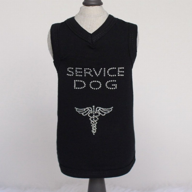 Service Dog Collection - XXS Black (Tank)