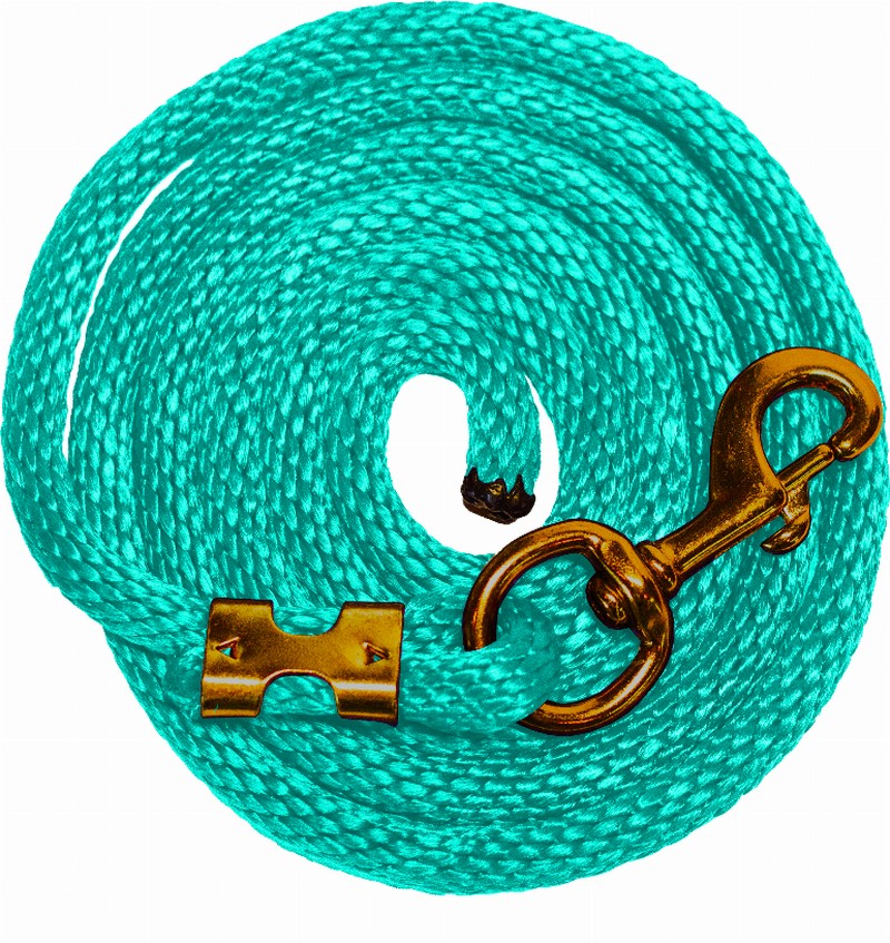 Poly Lead Rope 5/8" x 8'  turquoise