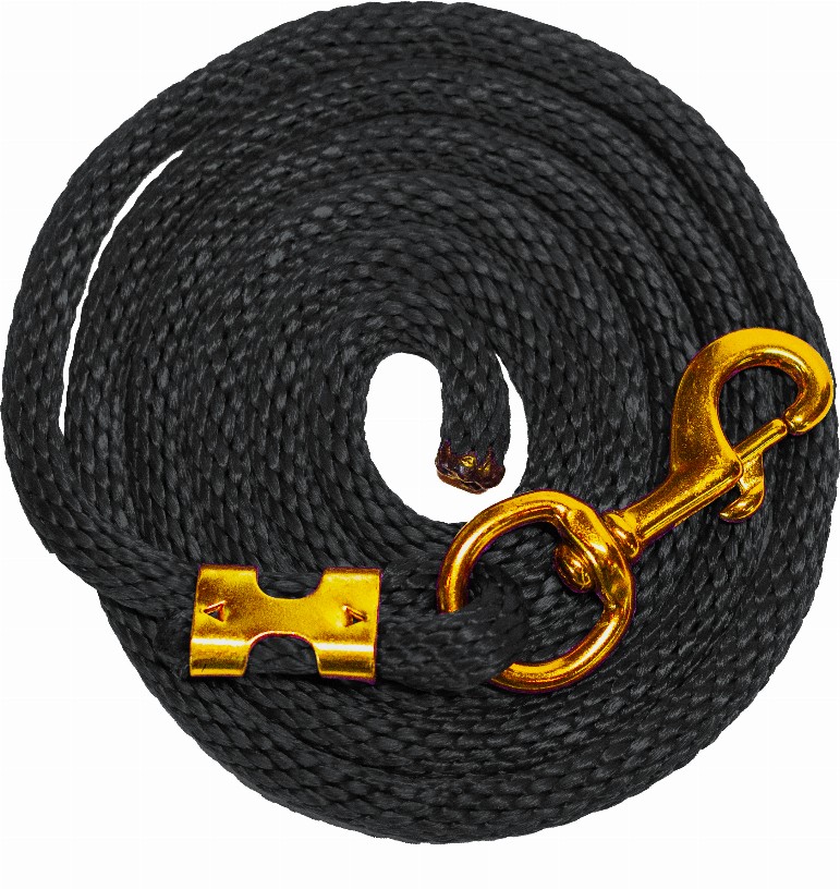 Poly Lead Rope 5/8" x 8'  black