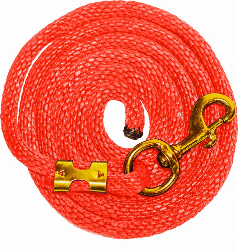 Poly Lead Rope 5/8" x 8'  orange