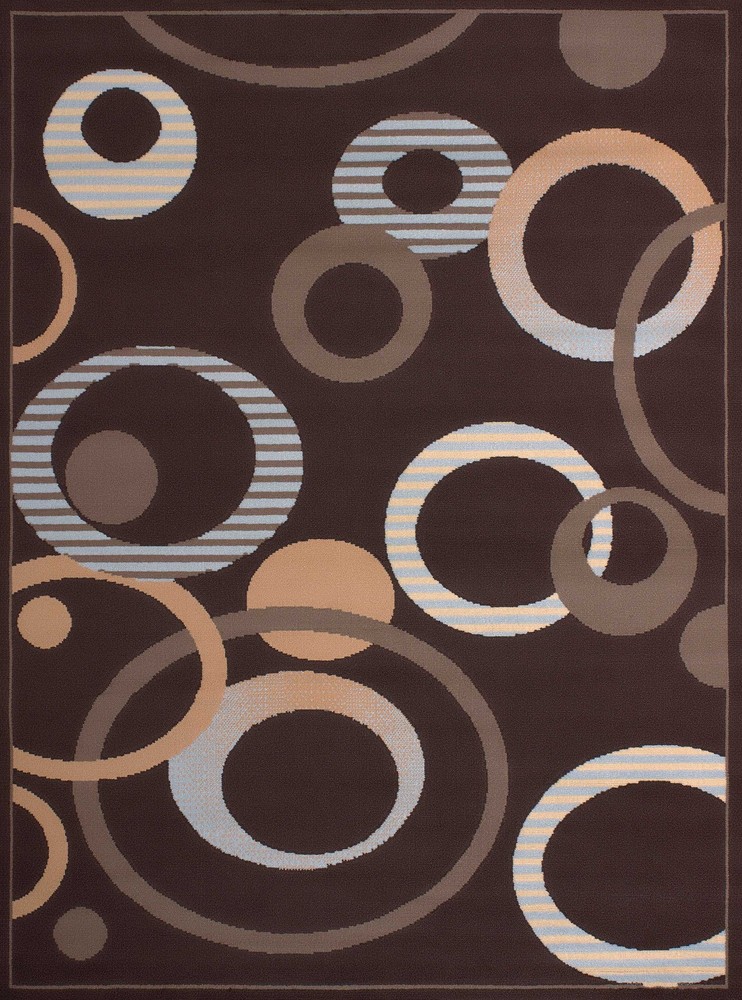 33" x 39" Chocolate Polypropyelene Accent Rug