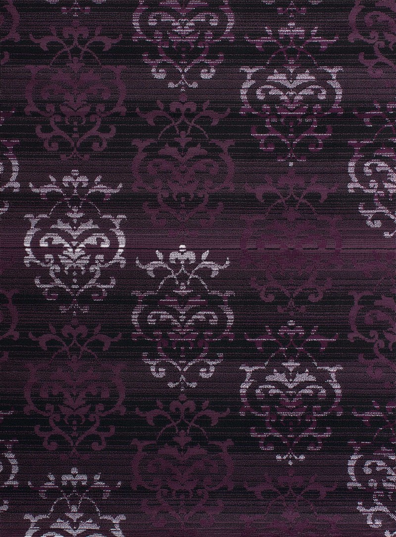 27" x 86" Plum Polypropyelene Runner Rug