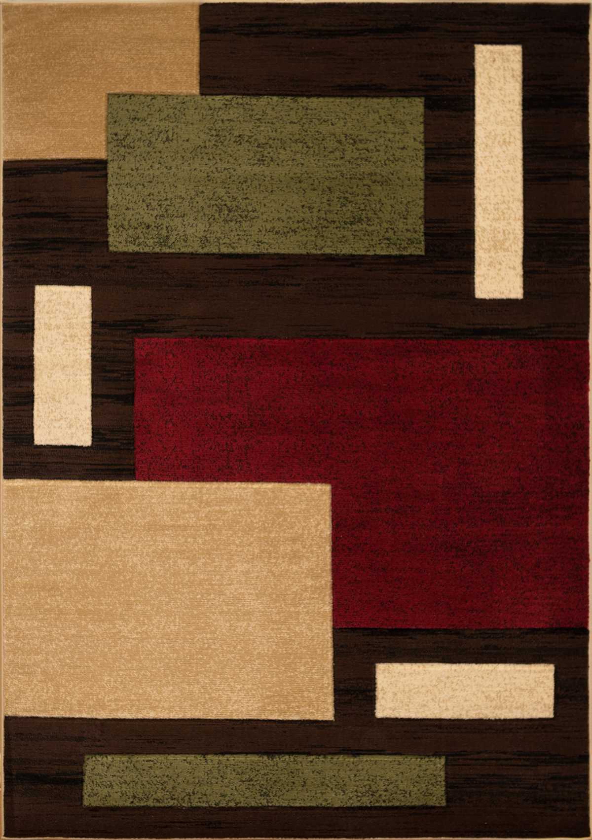 22" x 36" Multicolor Polypropylene Accent Rug