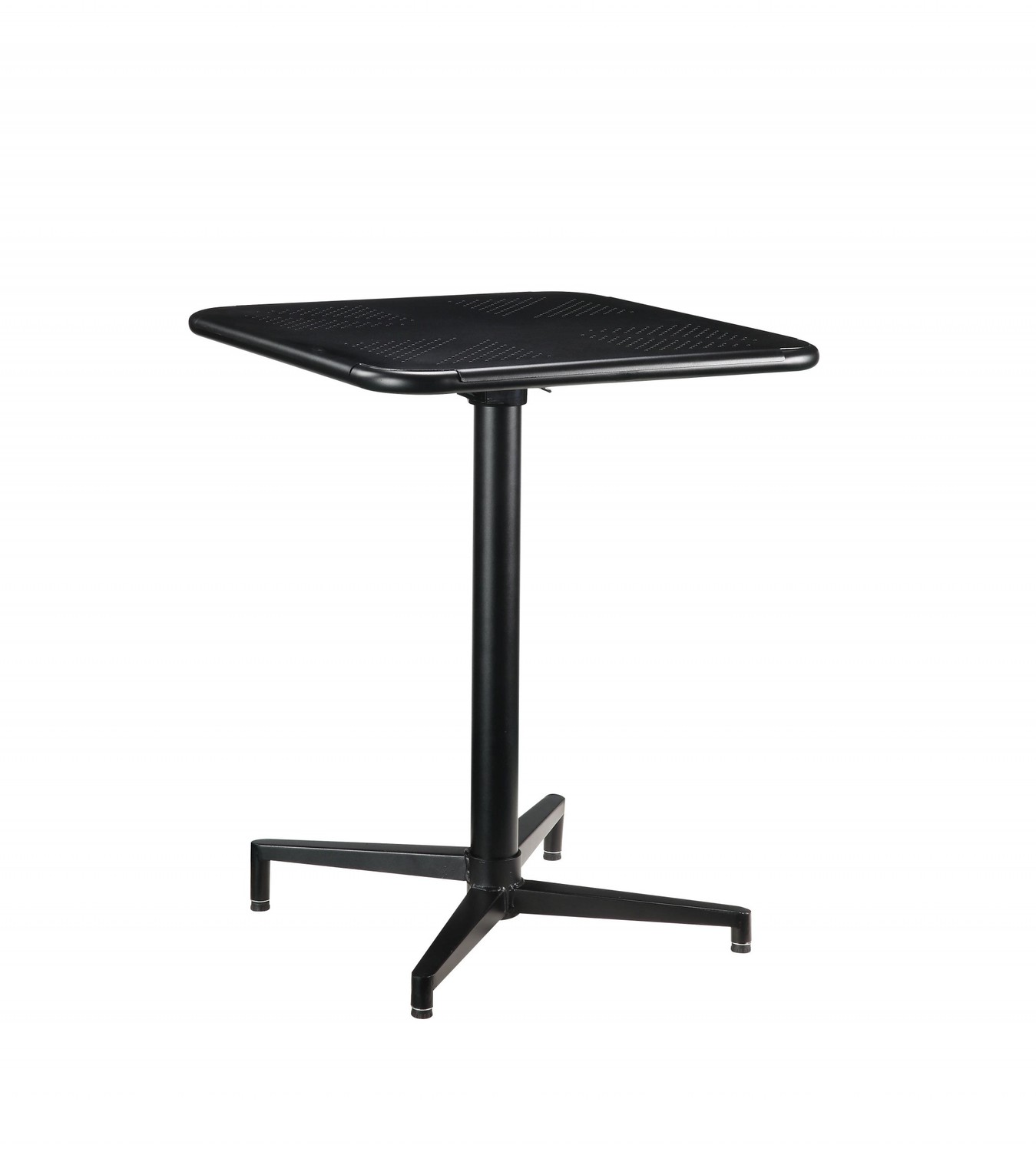 24" X 24" X 30" Black Metal Folding Table