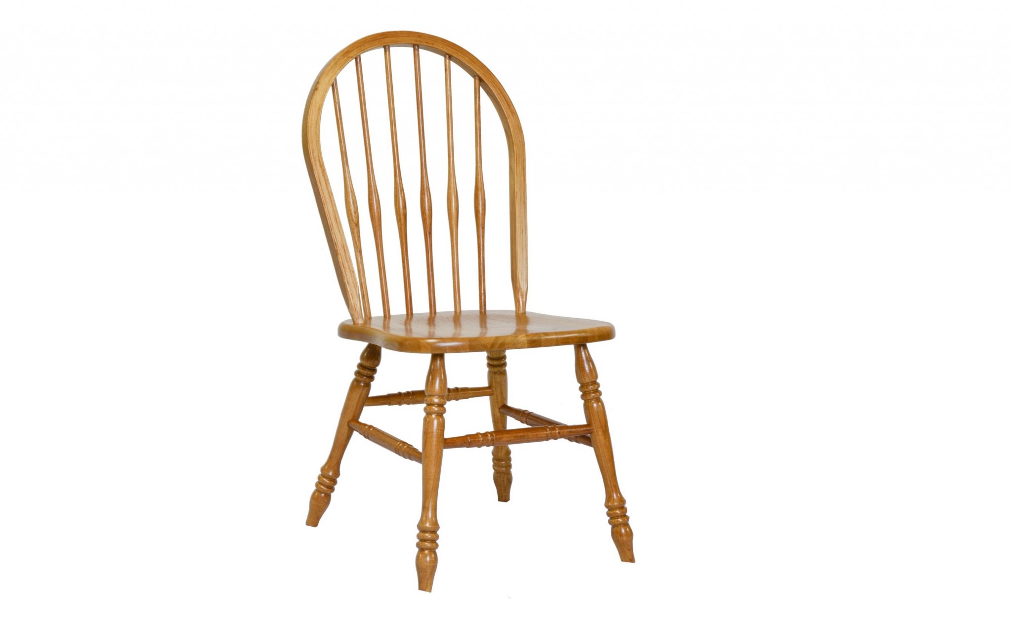 Round Back Harvest Oak Hardwood Dining or Side Chair