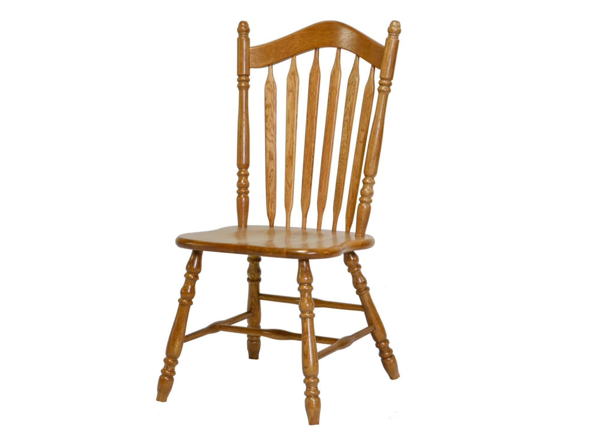 Harvest Oak Arched Back Hardwood Dining or Side Chair
