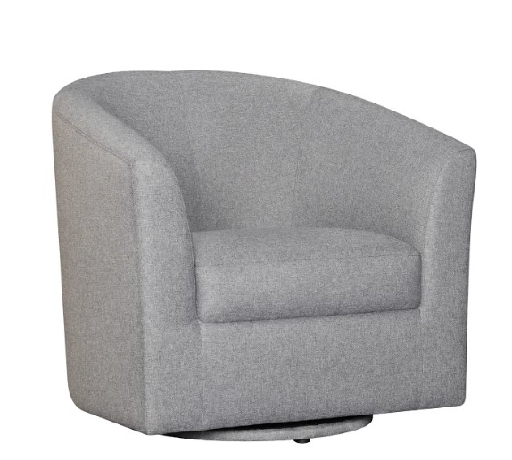 32" X 30" X 30" Gray Polyester Swivel Chair
