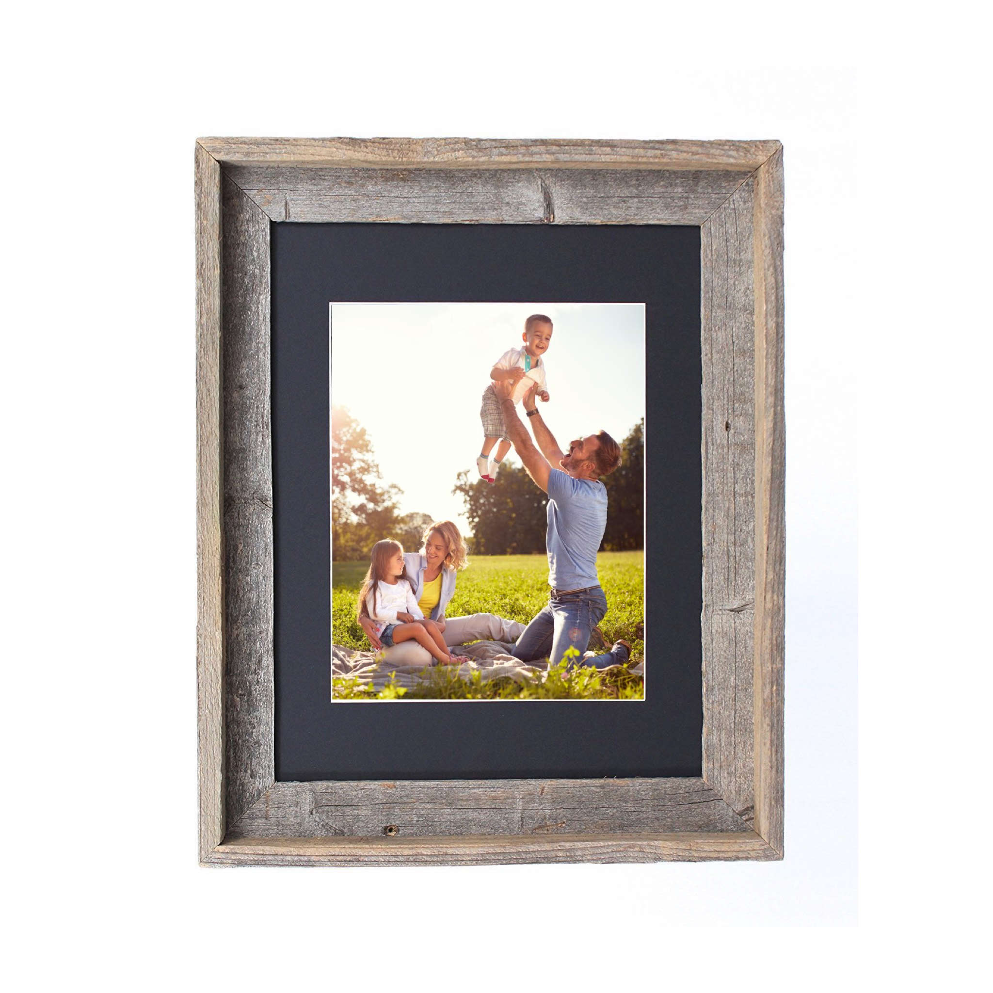 19"x23" Rustic Black Picture Frame with Plexiglass Holder