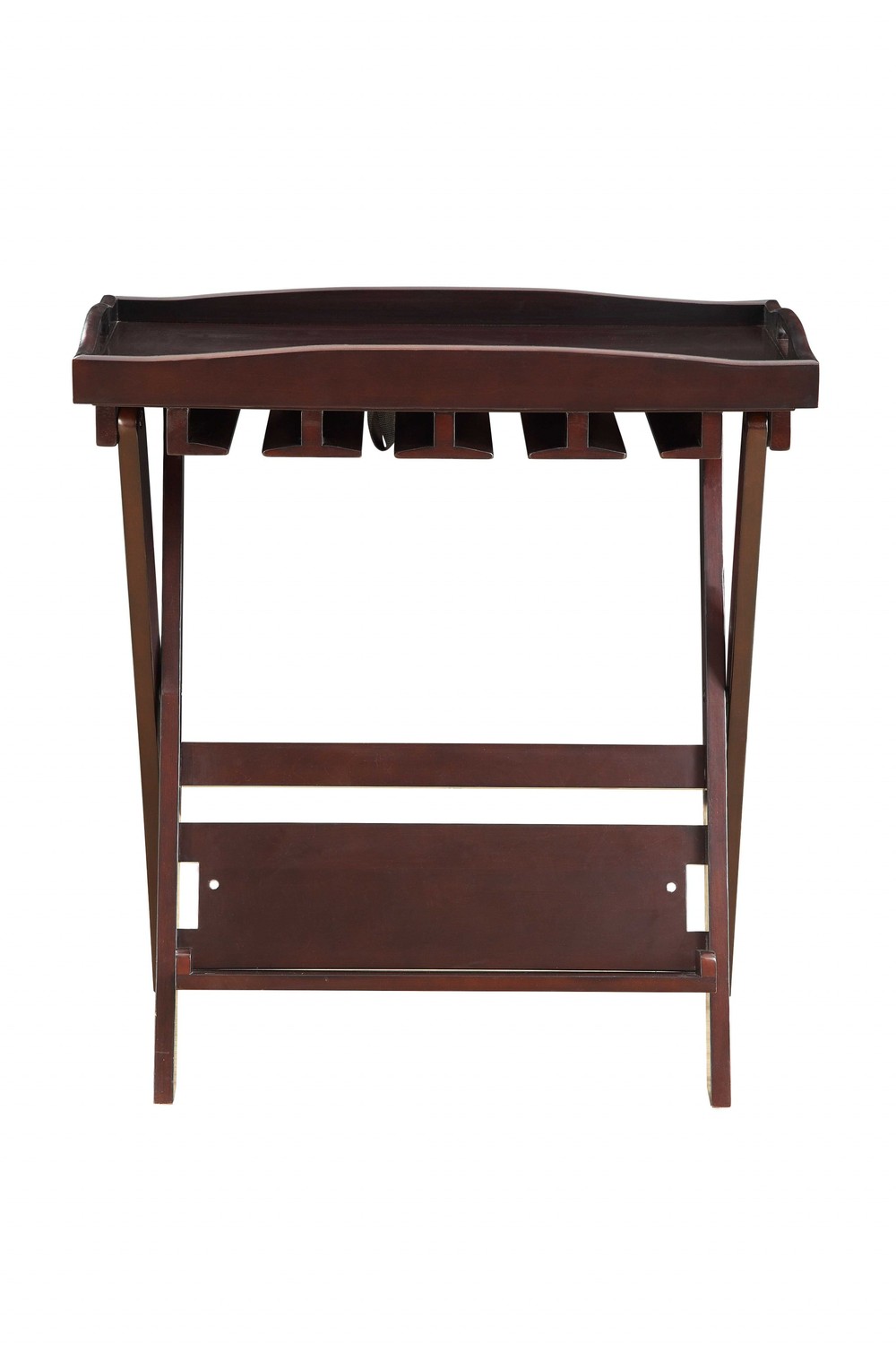 Mahogony Wooden Foldable Tray Table