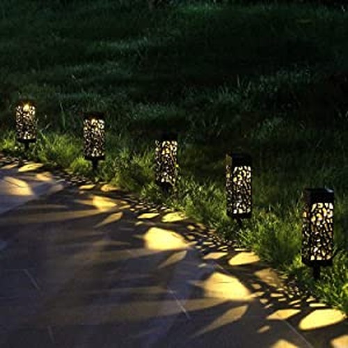 Set of 10 Solar Powered LED Garden Lights