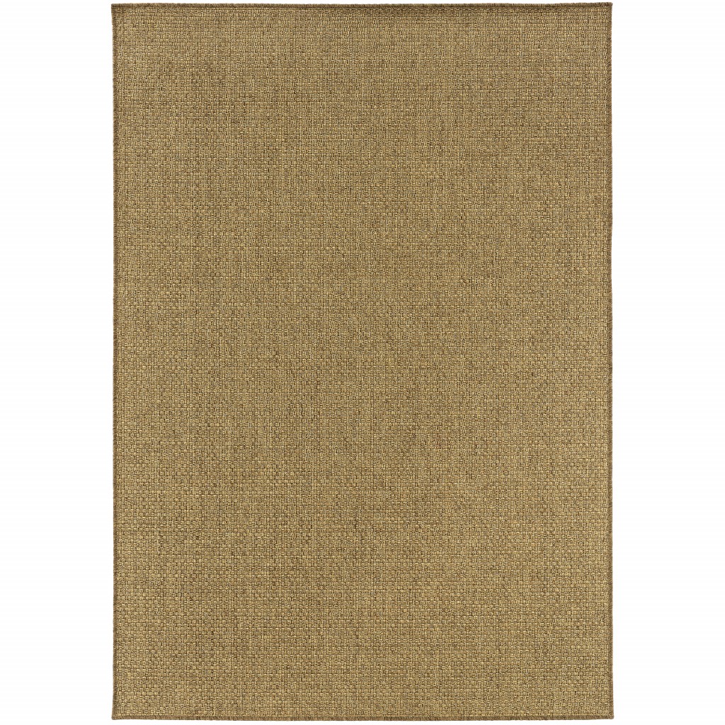 2x4 Solid Tan Indoor Outdoor Scatter Rug