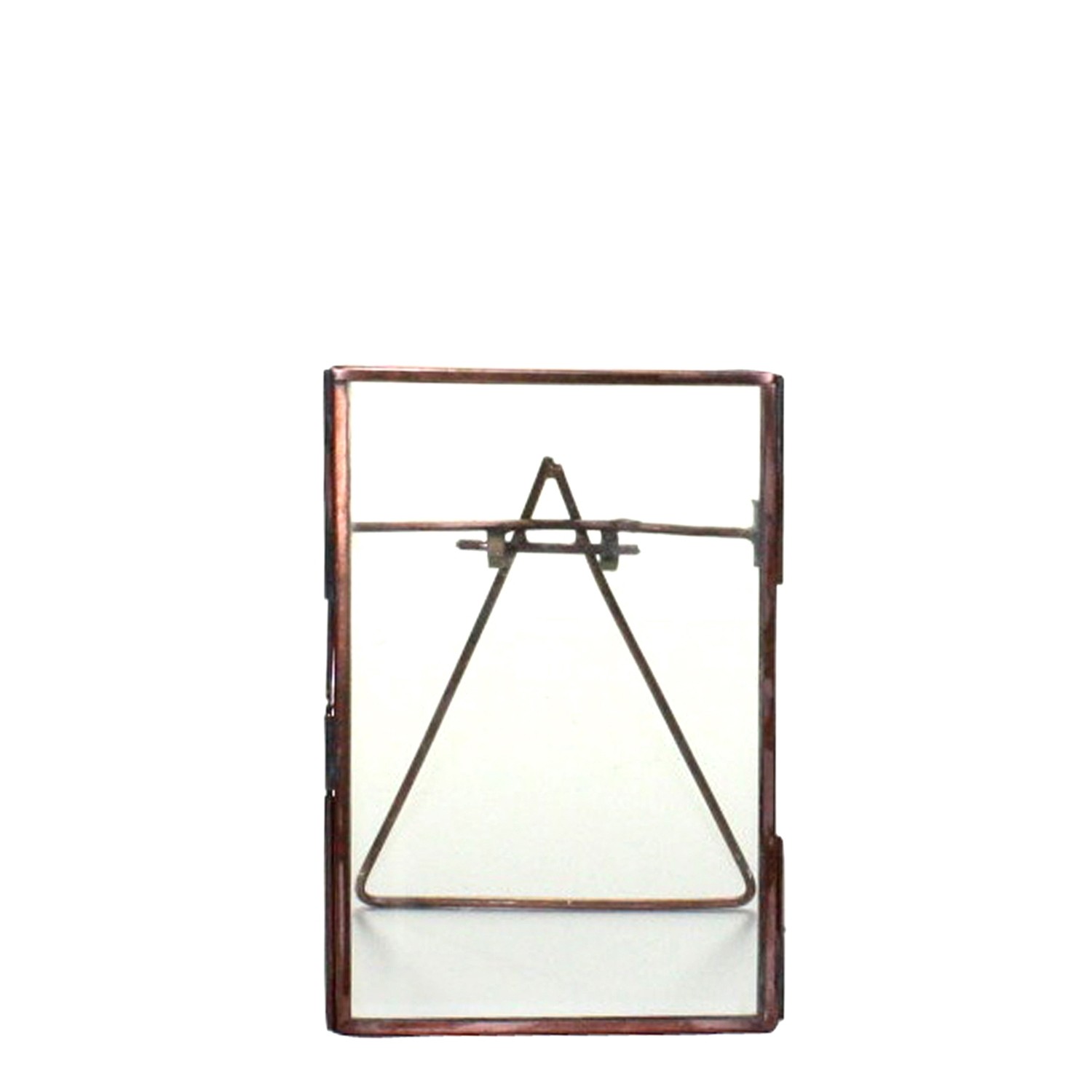 4x6 Bronze Metal Vertical Glass Frame