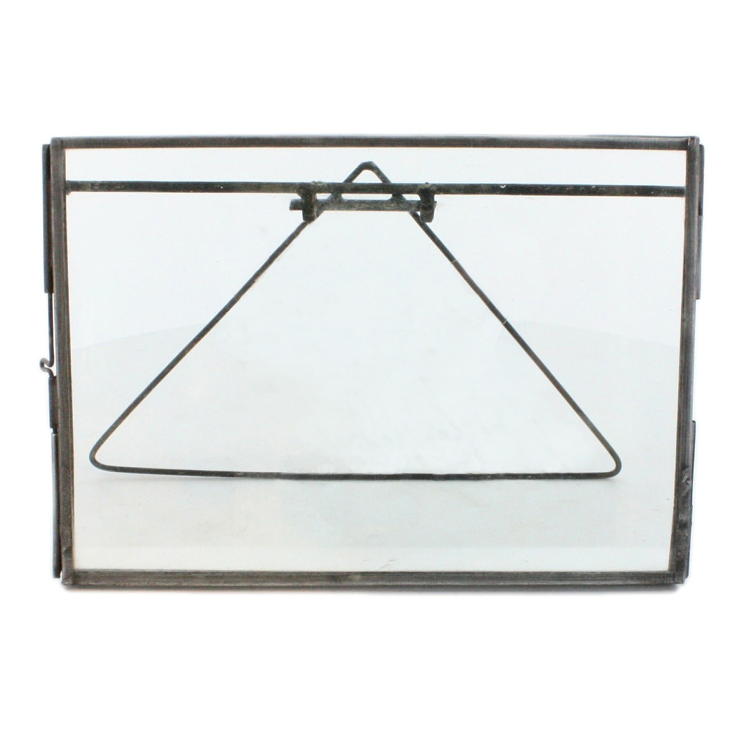 5x7 Silver Metal Horizontal Glass Frame