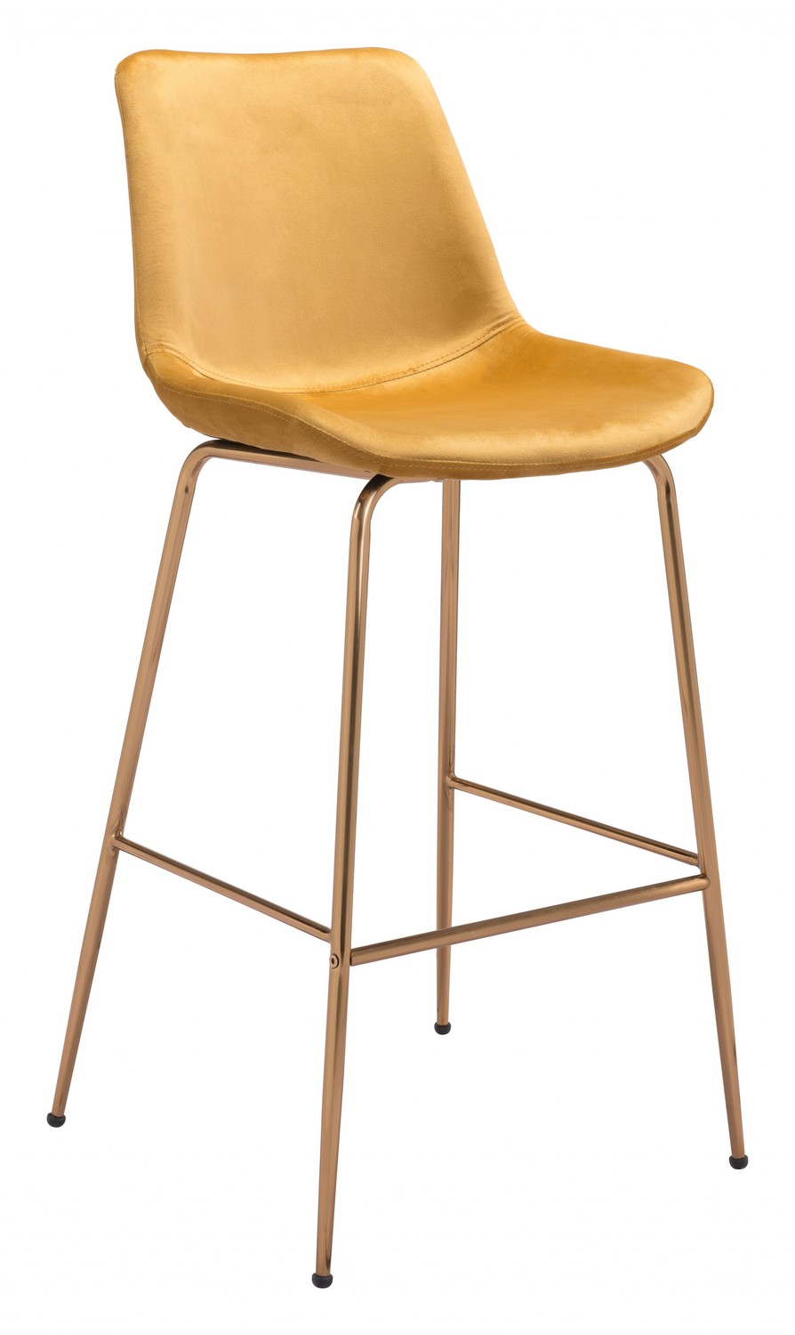 Tony Bar Chair Yellow & Gold