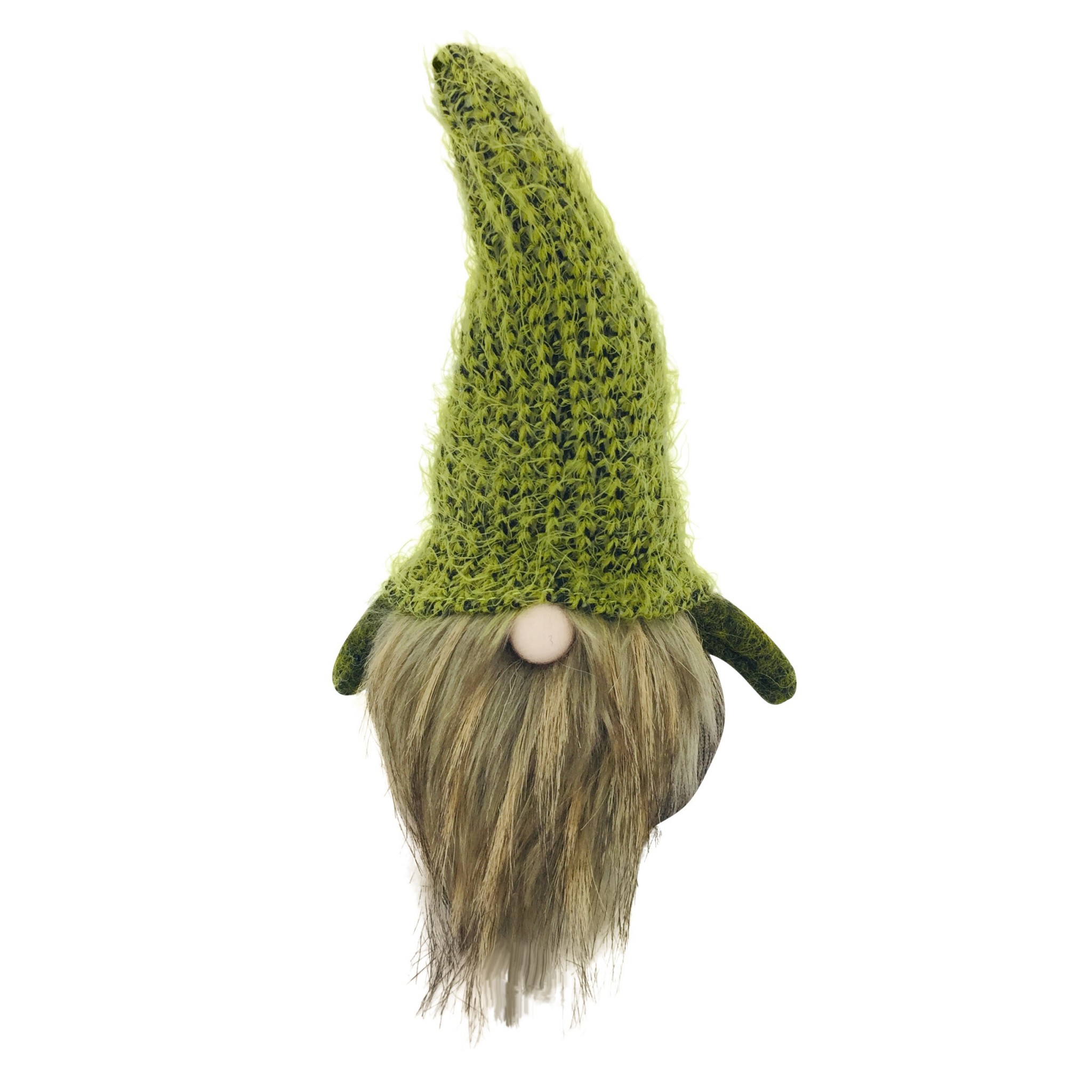 Dark Green Knit Hat Gnome