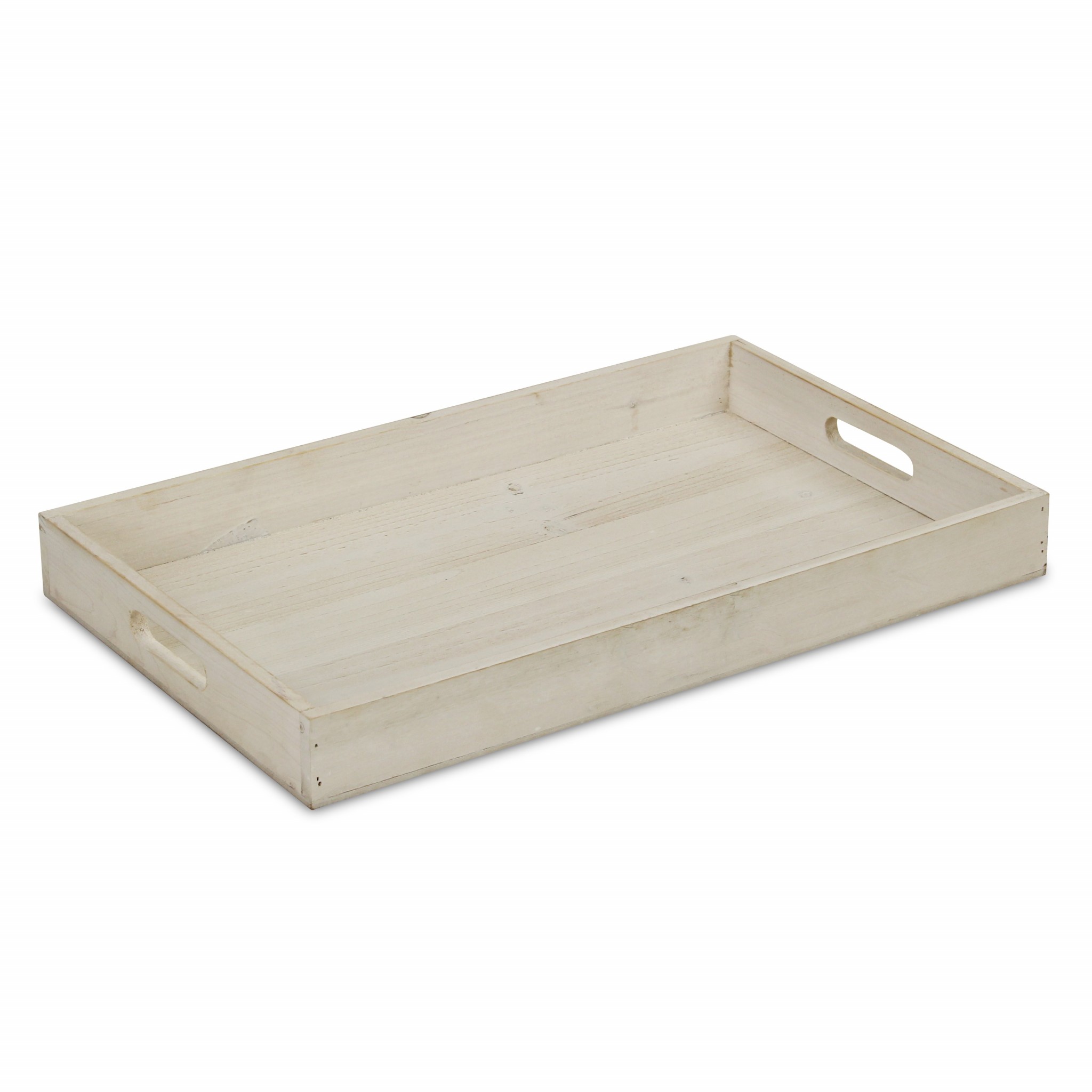 Minimalist Light Gray Wooden Tray