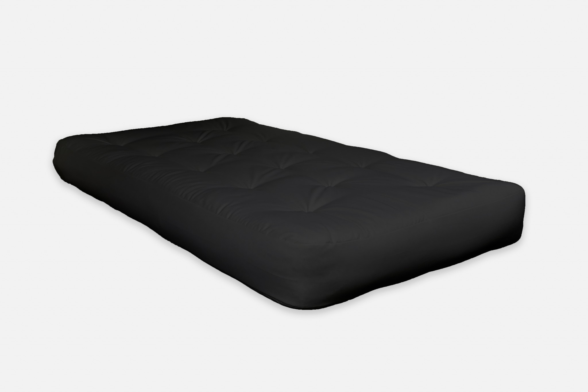 6" Black CertiPUR Double Foam Futon Queen Mattress