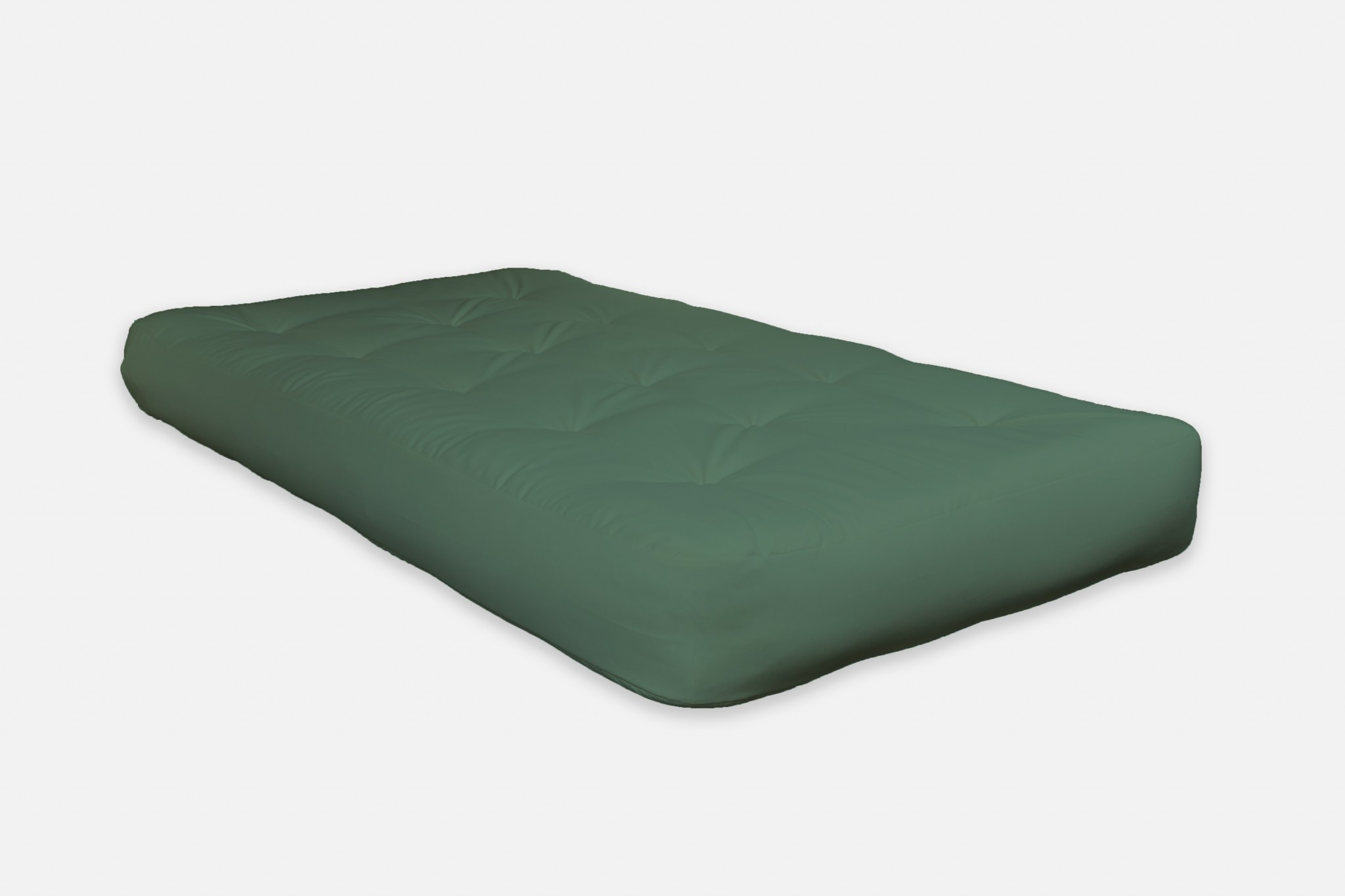 4" Green CertiPUR Single Foam Futon Queen Mattress