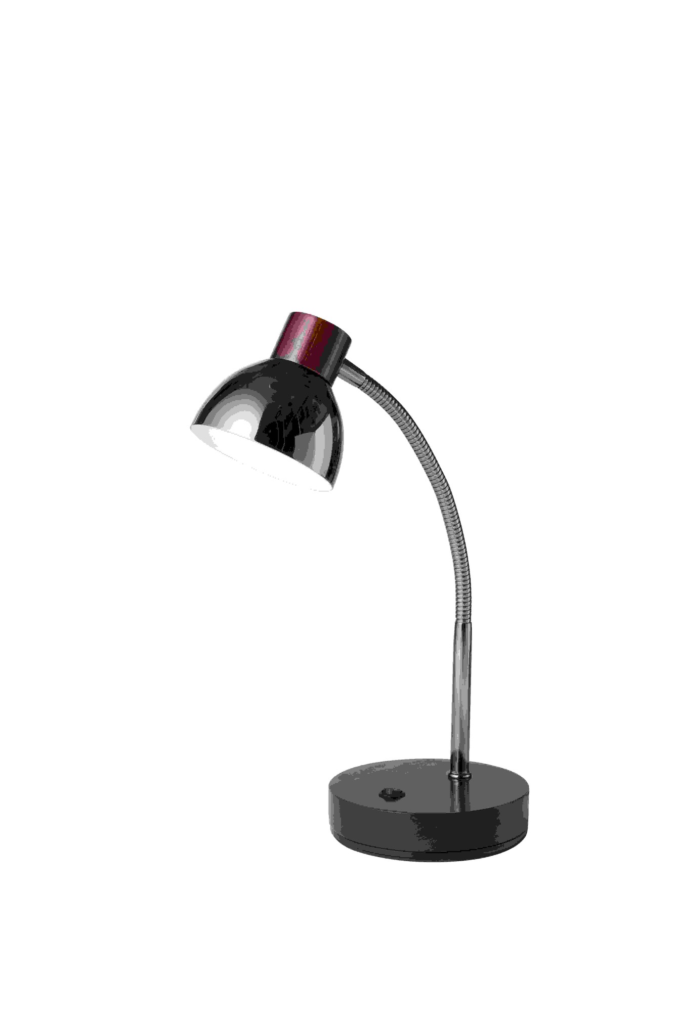 Dark Brown Gooseneck Cone Shade Desk Lamp