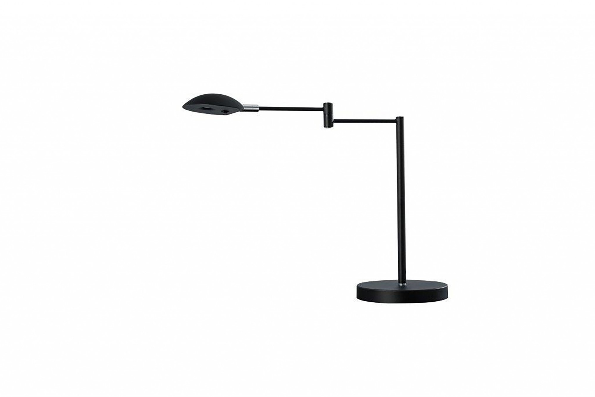 Minimalist Black Metal Swing Arm Desk Lamp