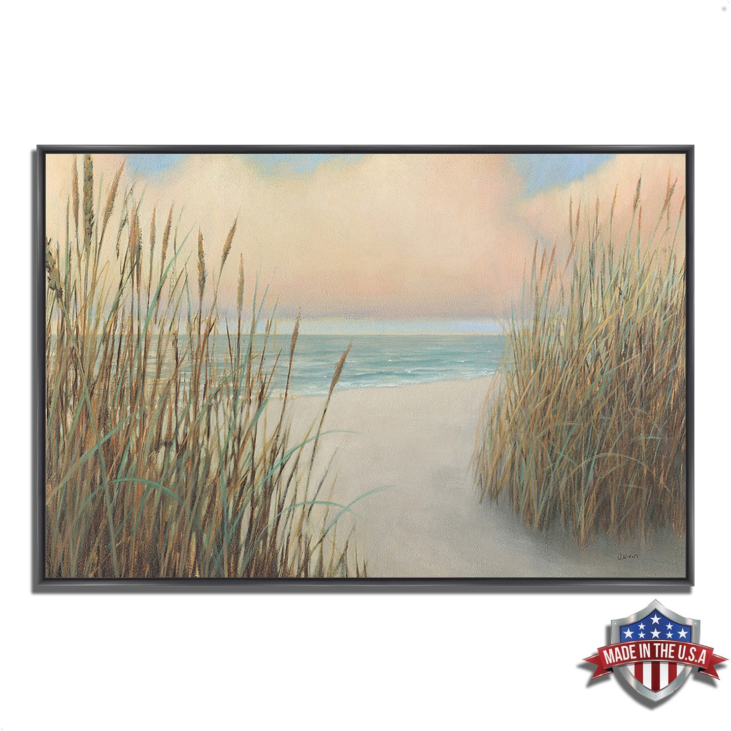 32" Natural Beach Trail Giclee Print on Gallery Wrap Canvas Wall Art