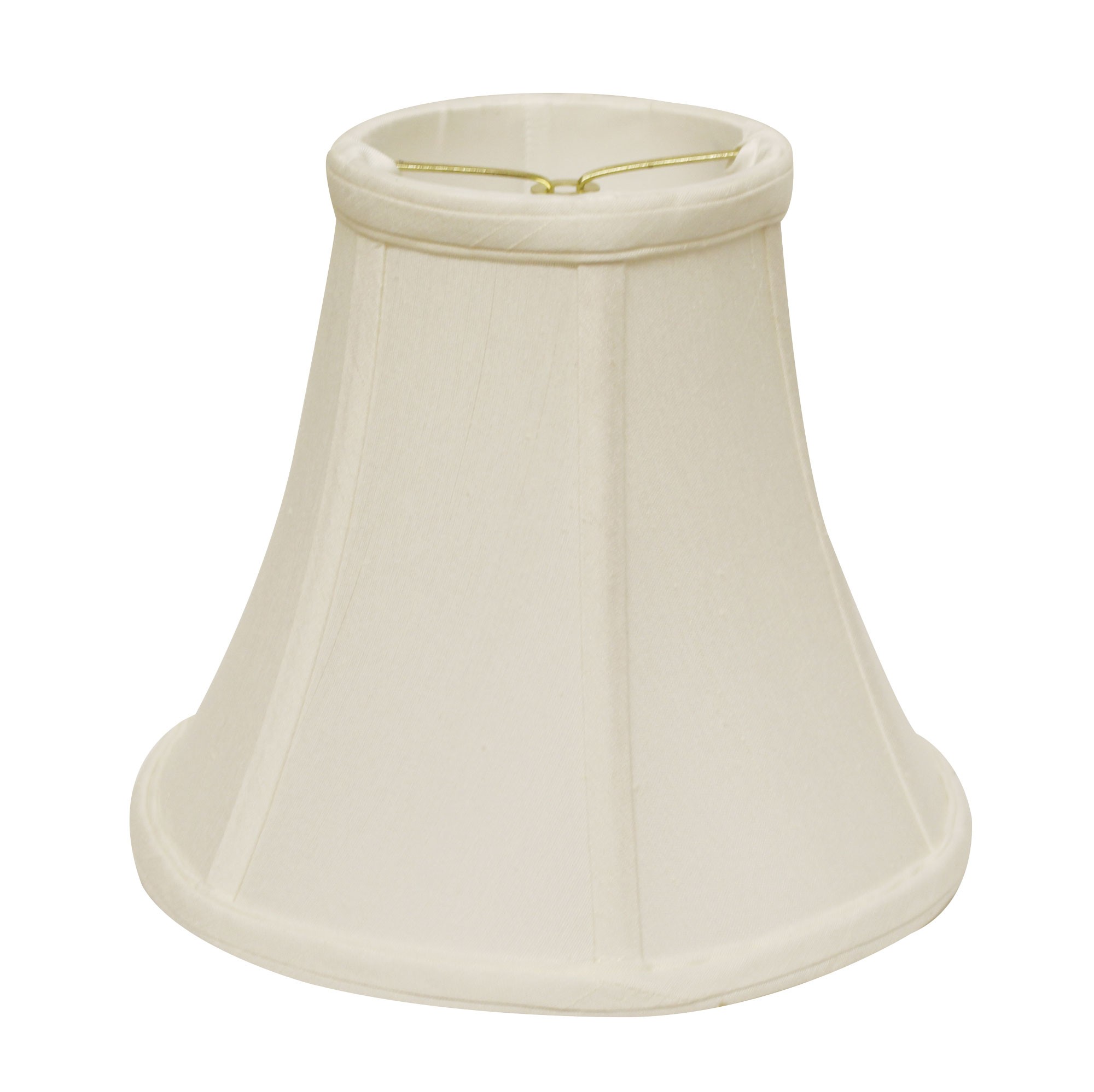 8" White Premium Bell Monay Shantung Lampshade