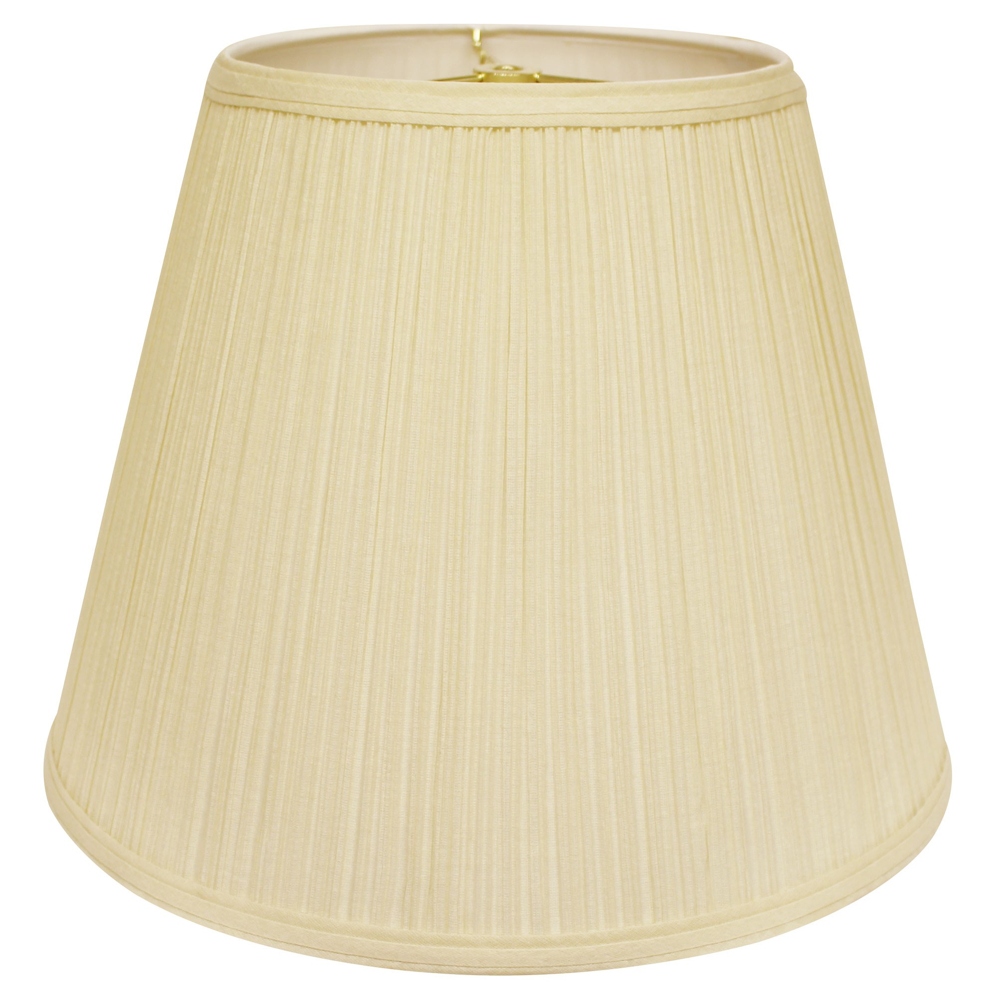 14" Ivory Empire Deep Slanted Broadcloth Lampshade