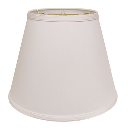 14" White Empire Deep Slanted No Slub Lampshade