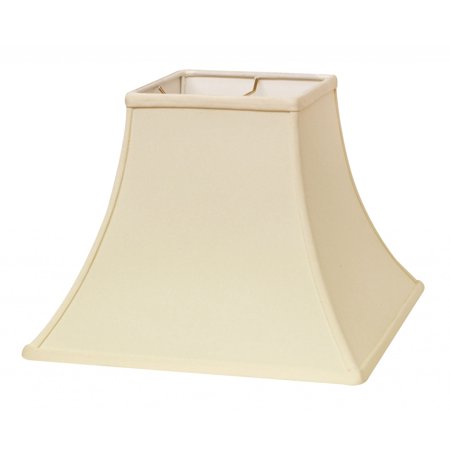 10" Ivory Premium Square Bell Slanted No Slub Lampshade