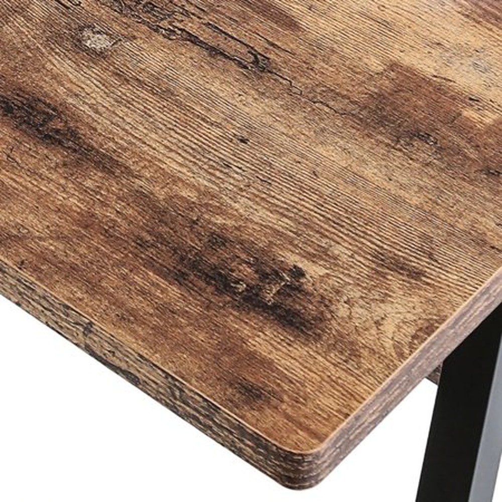 Espresso Brown Modern Rustic Table Desk Station