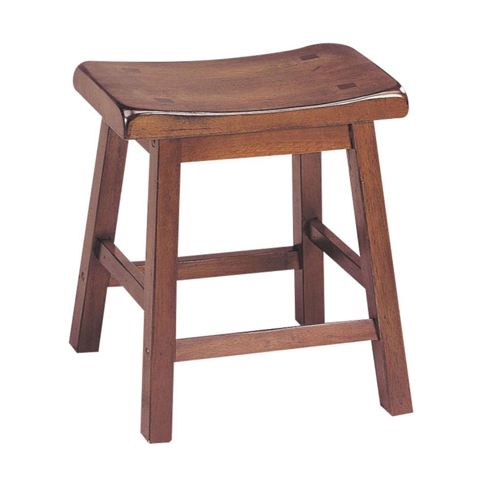 17" X 14" X 18" Walnut Wood Stool (Set-2)