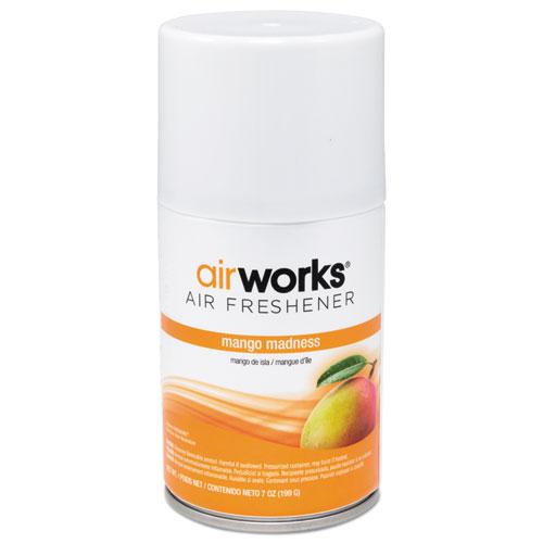 AirWorks Metered Aerosol Spray, Mango, 12/Carton