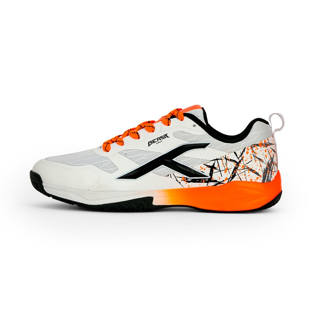 HUNDRED HBFS-2M098-2-8.0 SIZE 9 WHITE ORANGE SPORTS SHOES