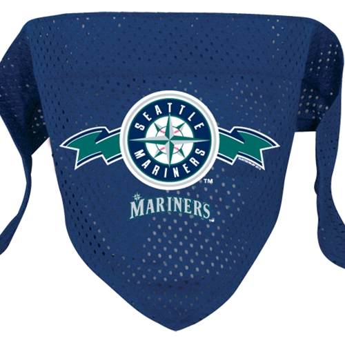 Seattle Mariners Mesh Dog Bandana - Small