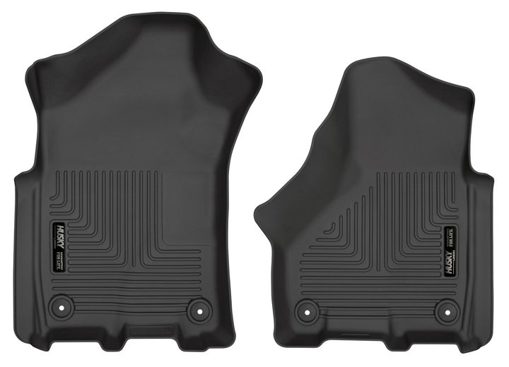 19-C RAM 2500/3500 NEW BODY STYLE FRONT FLOOR LINERS WEATHERBEATER SERIES BLACK