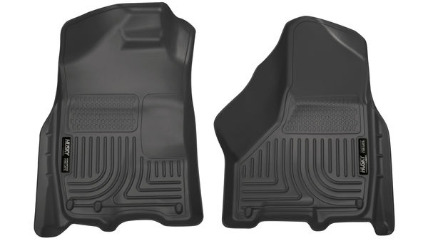09-17 RAM 1500/2500/3500 W/ONE OR TWO CARPET HOOKS FRONT FLOOR LINERS BLACK