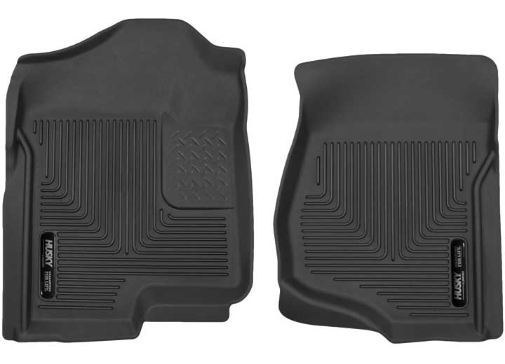 07-14 SILVERADO/SIERRA/AVAL/TAHOE/SUB/YUKON/ESC W/O MANUAL TRANSFER FRONT XACT FLOOR LINERS BLACK