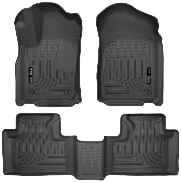 11-15 DURANGO/GRAND CHEROKEE WEATHERBEATER FRONT & 2ND SEAT FLOOR LINERS BLACK