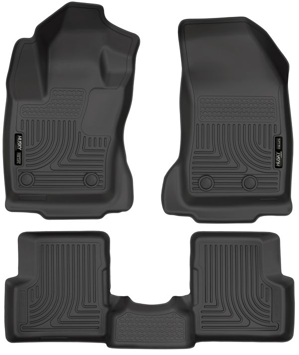 15-15 RENEGADE FRONT & 2ND SEAT FLOOR LINERS WEATHERBEATER SERIES BLACK