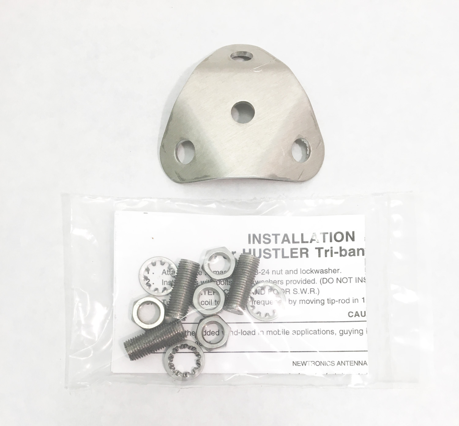 Hustler - Vp-1 Multi-Band Adapter Plate For Using 3 Resonators With Hf Masts Mo-1, Mo-2, Mo-3 & Mo-4