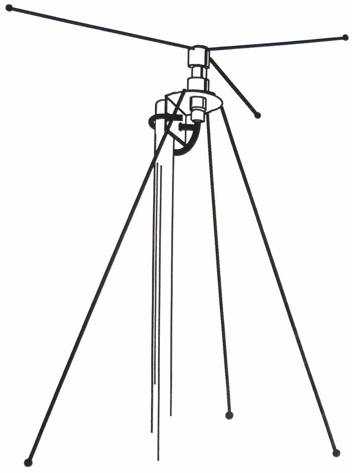 40-666 Mhz Discone Base Station Scanner Antenna