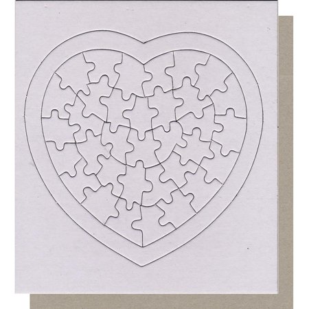 Color Your Own Puzzles - Assortment Heart/Frame