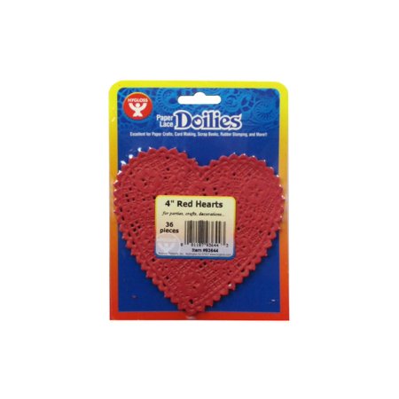 Doilies - 4inRedHeart